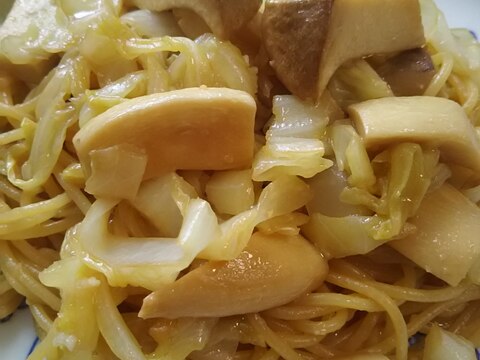 キャベツとエリンギのパスタ(^^)